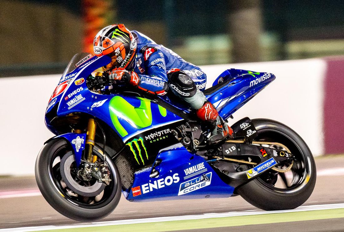 Maverick Vinales - trénigy MotoGP Katar 2017