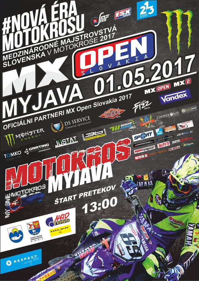 Pozvánka: MX OPEN začína na Myjave 1. 5. 2017