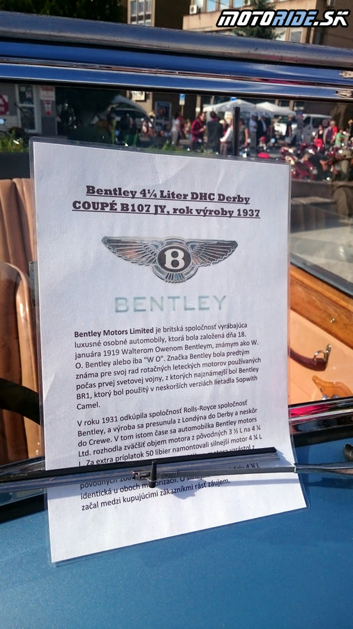 Bentley - Zemplín veterán rallye 2017