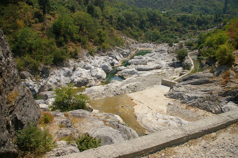Albánsko rieka Kir - stúpame