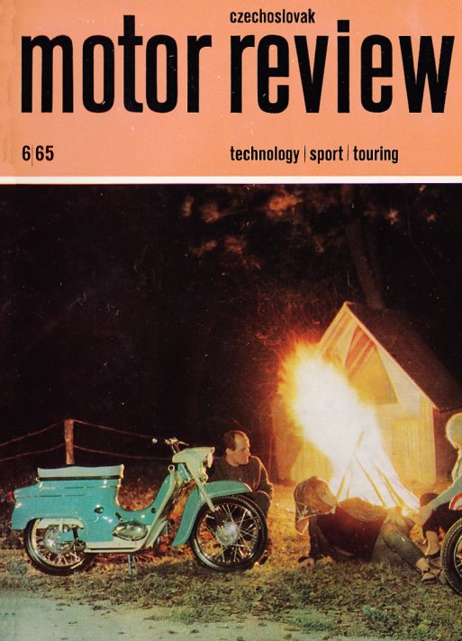 Titulka časopisu Motor Review s Pionierom 05 z roku 1965