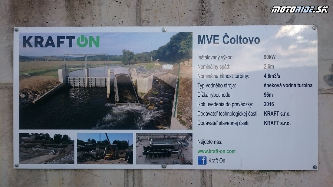 MVE Čoltovo - šneková turbína  - Bod záujmu