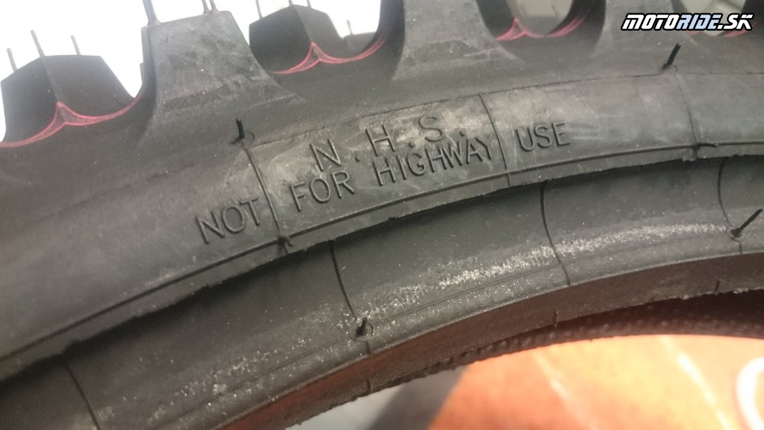 Nie je určená do premávky - Označovanie moto pneumatík - význam, rozmery, indexy nosnosti, rýchlosti