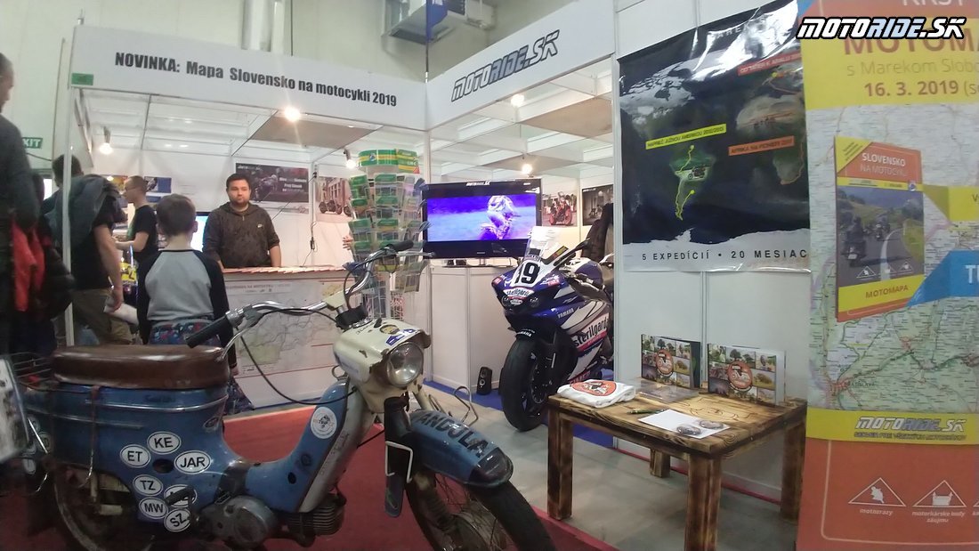 Stánok motoride.sk - Foto a video report - Výstava Motocykel 2019, Bratislava