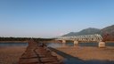 Cestný a železničný a nevídane málo vody v rieke Vitim