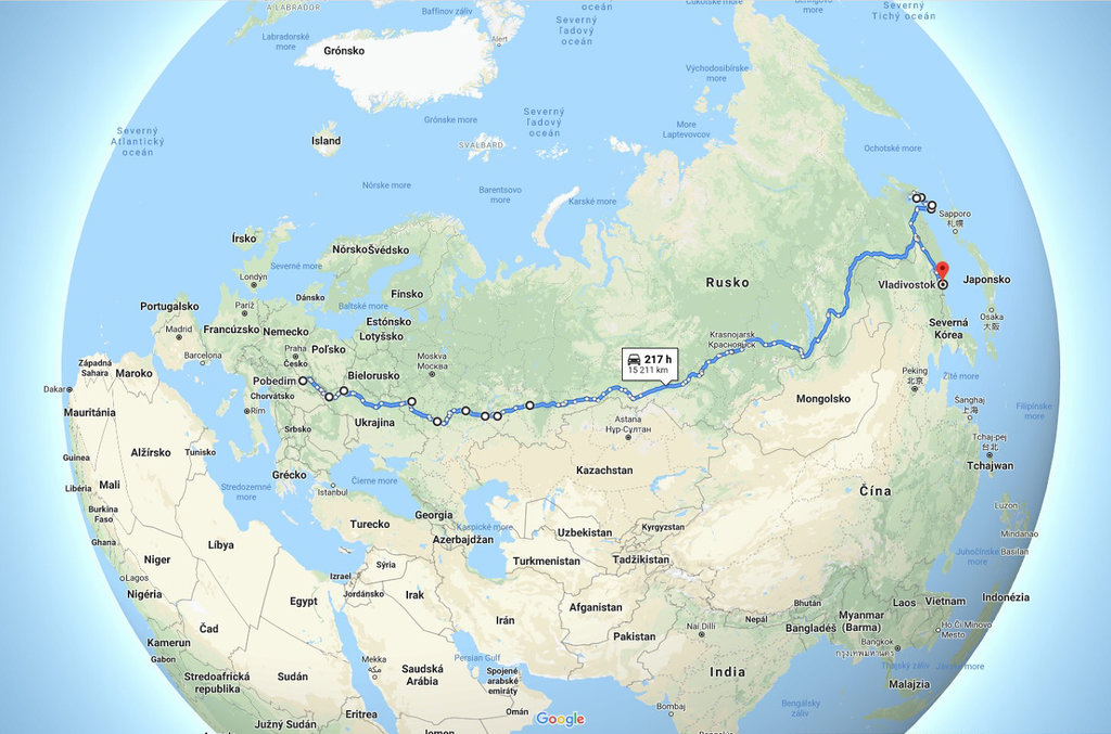 Moja cesta v roku 2019......15.255km, 31 dní.