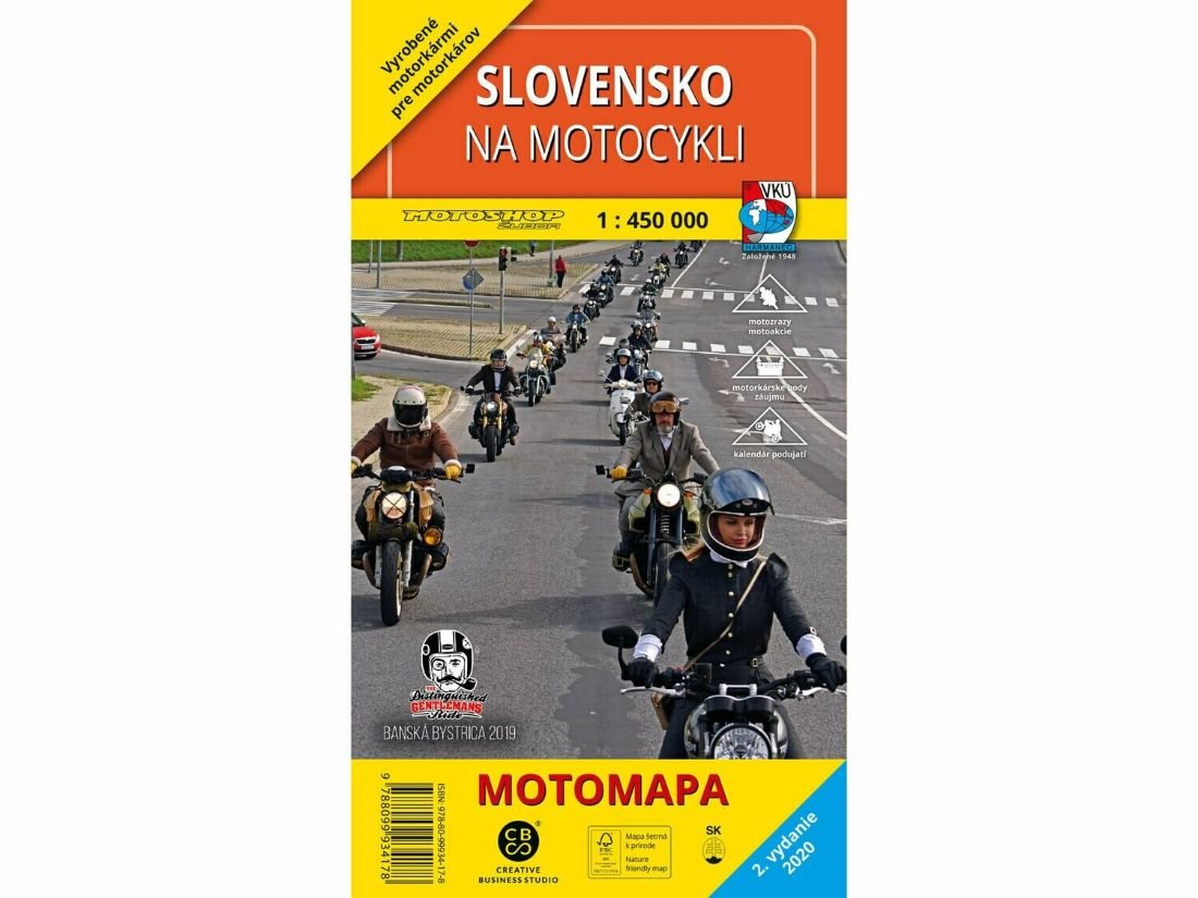 Aktualizová mapa Slovensko na motocykli 2020 už v predaji!