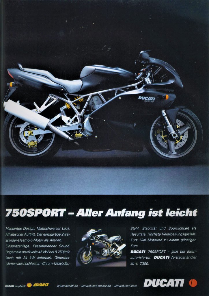 dobová reklama Ducati