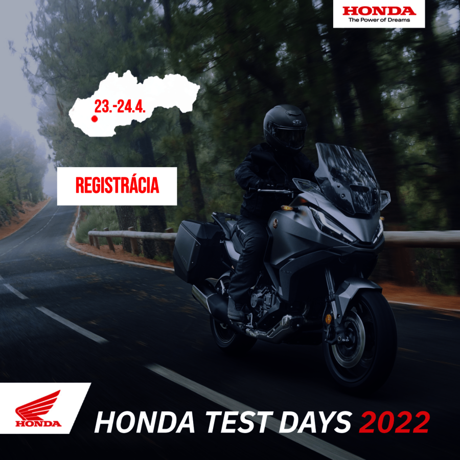 Pozvánka na Honda Test Days 2022