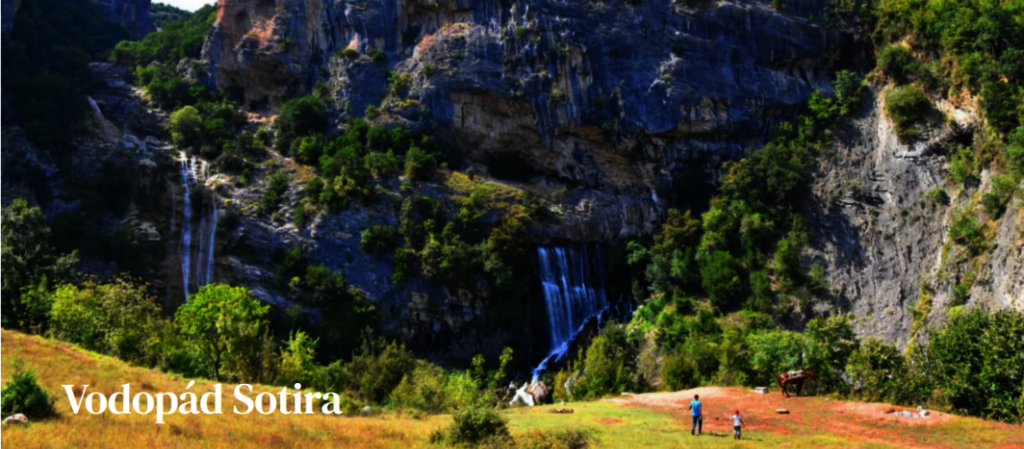 Vodopád Sotira, Albánsko (zdroj: www.google.com)