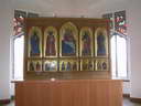 Bojnický zámok - Tabuľové maľby Narda di Cione, známe ako bojnický oltár v klimatizovanej miestnosti.
