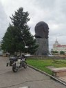 Ulan Ude a hlava Lenina