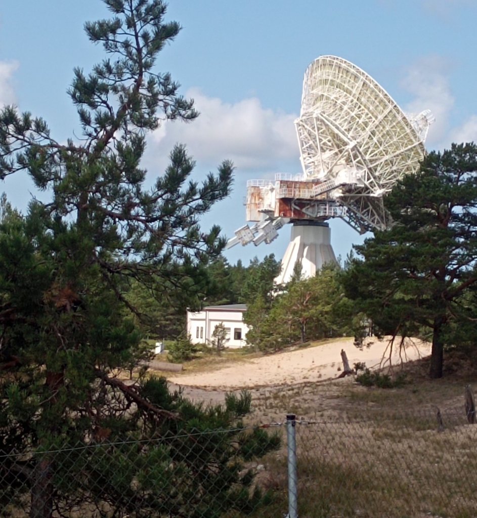 Irbene Lotyšsko, a to čo zostalo z "meteorologickej stanice"