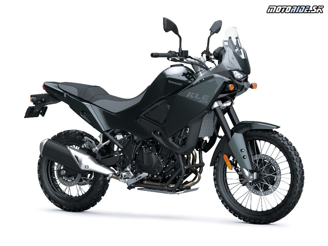 Kawasaki KLE500 2026 - Metallic Carbon Gray / Ebony - Metalická karbónovo sivá / ebenová