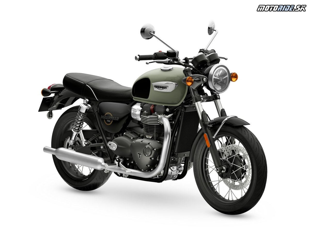 Bonneville-T100 2026 Stone-Grey RHS-Front-Angle