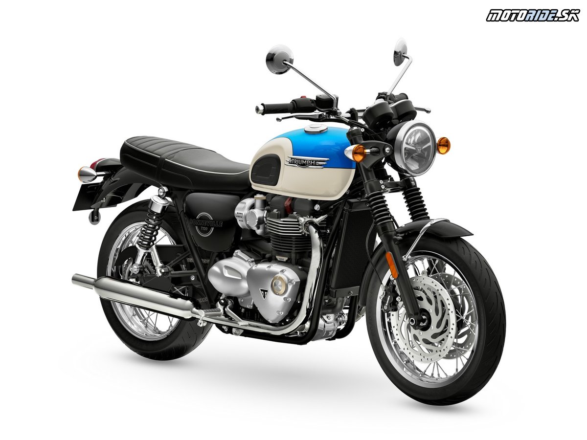 Bonneville-T120 2026 Aegean-Blue RHS-Front-Angle