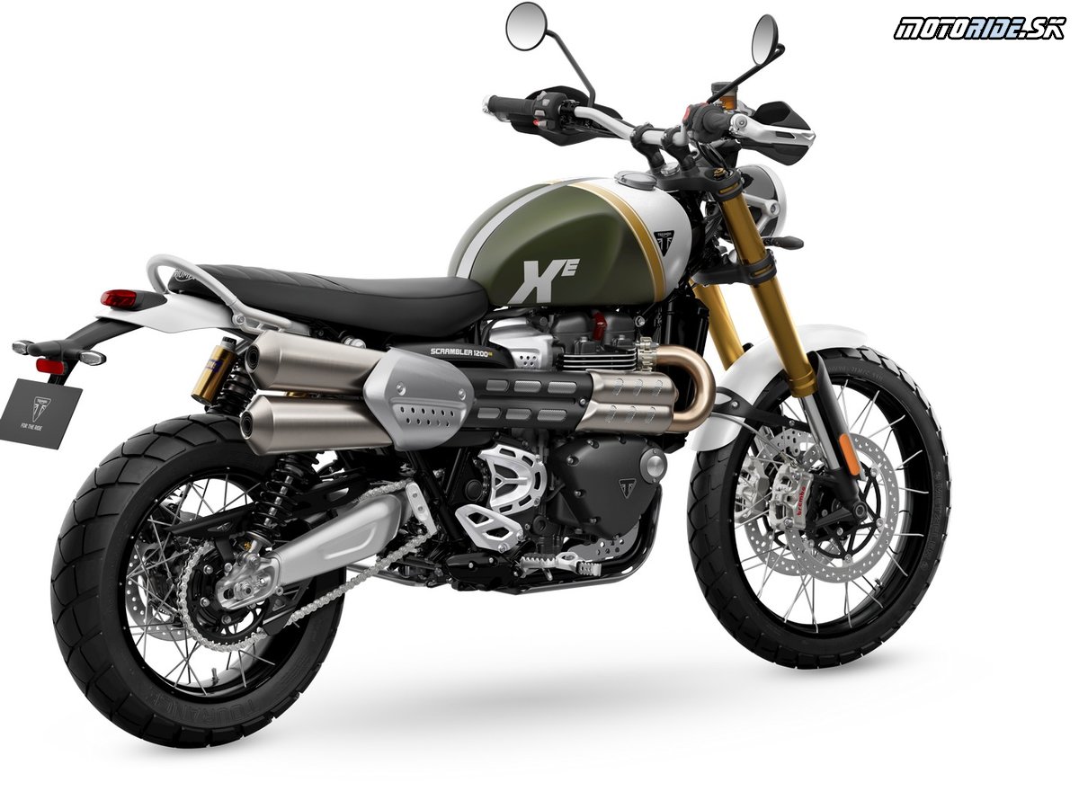 Scrambler-1200-XE 2026 Khaki-Green RHS-Rear-Angle