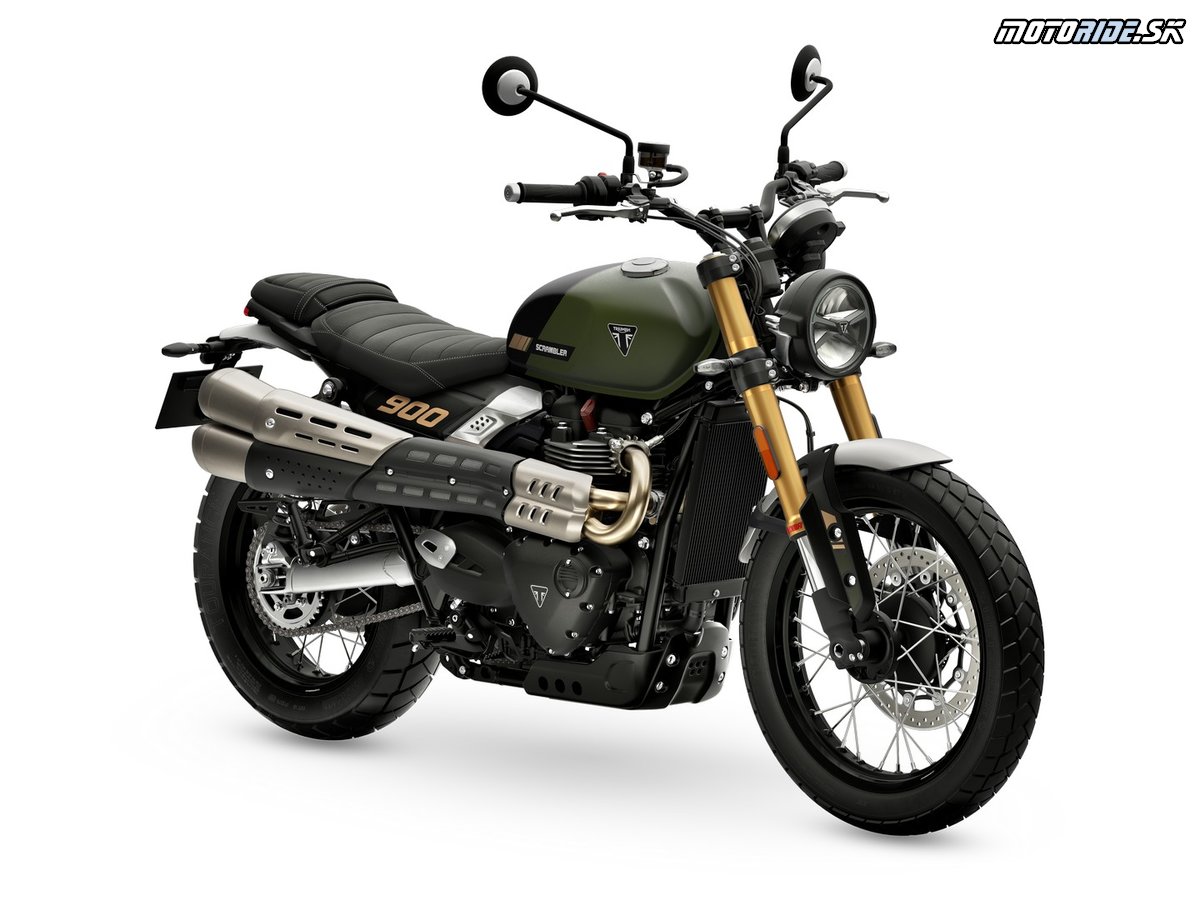Scrambler-900 MY26 Matt-Khaki-Green RHS-Front-Angle Scrambler-900 MY26 Matt-Khaki-Green RHS-Front-Angle