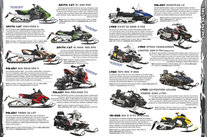 Katalóg motocyklov 2011