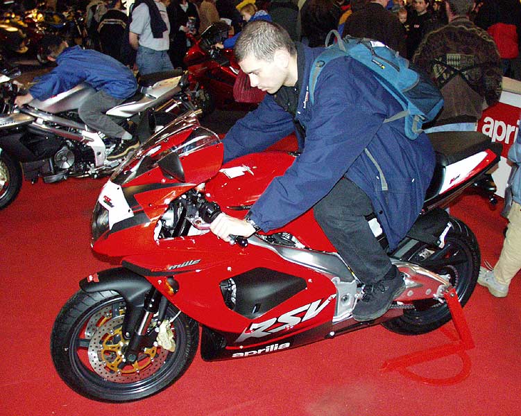 <b>Aprilia RSV 1000 Mile</b> na výstave Motocykl v Prahe 2002