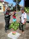 Hergi kupuje melón v Arbore (RO)