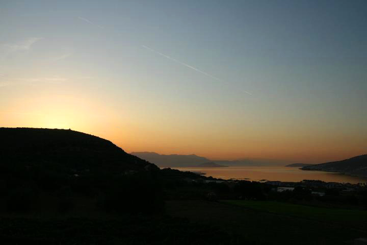  východ slnka nad Splitom