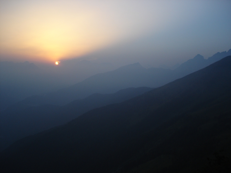 Západ slnka na Panoramice