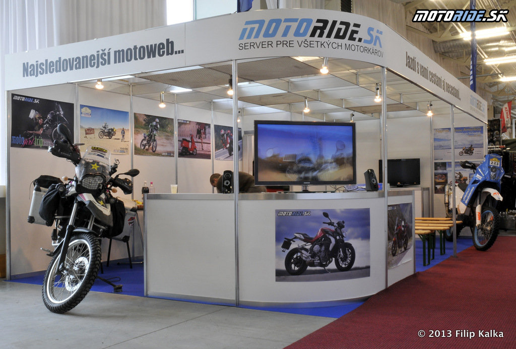 Stánok motoride.sk - Výstava Motocykel 2013, Incheba - Bratislava