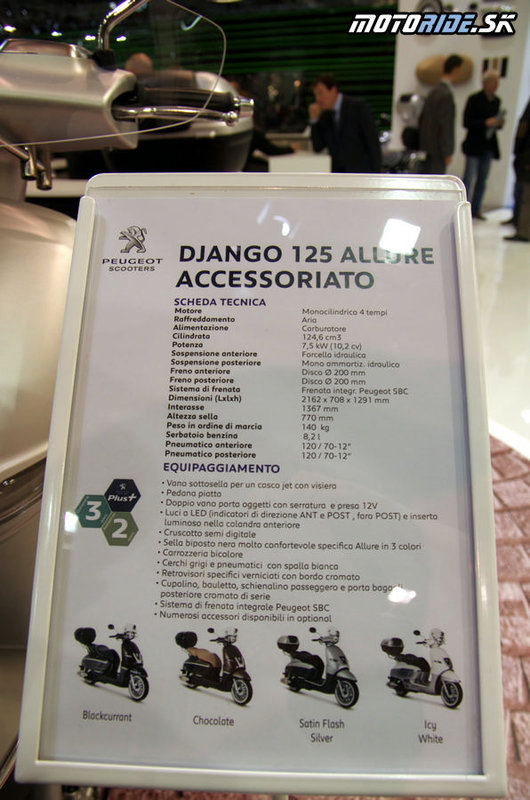 EICMA 2013 Miláno - Peugeot Django