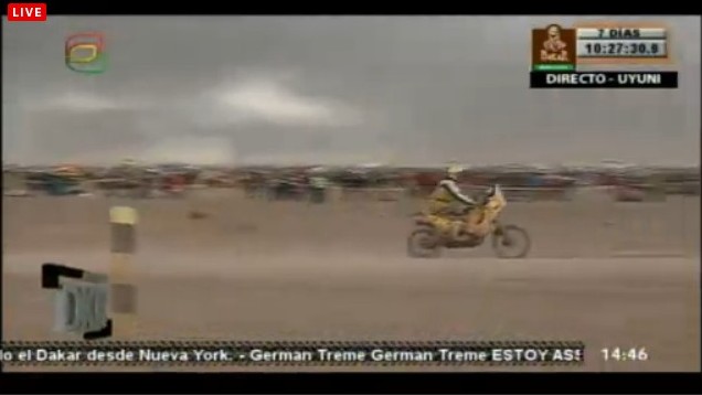 Dakar 2014 - 7. etapa - Štefan Svitko pri dojazde do cieľa etapy