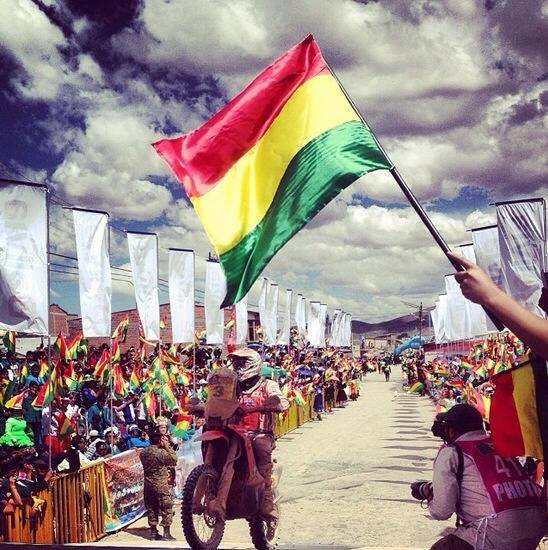 Dakar 2014 - privítanie jazdcov v Bolívii - Joan Barreda Bort