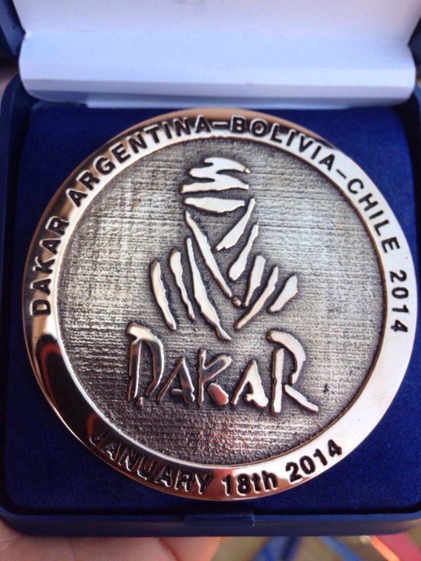 Dakar 2014 - Ivan Jakeš - trofej 
