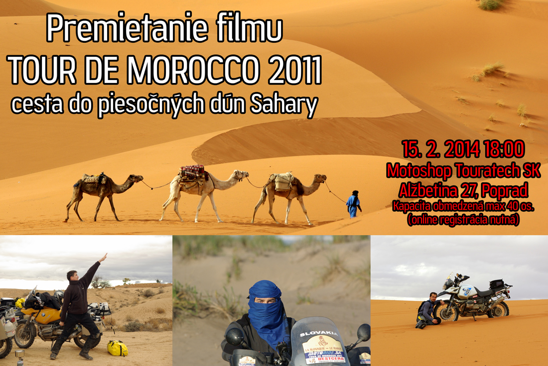 Pozvánka: Premietanie filmu Tour de Morocco - 15. 2. 2014, Poprad