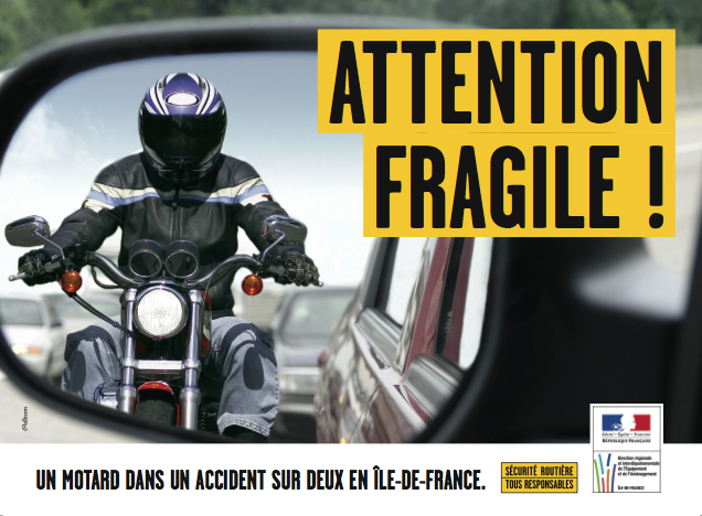 Kampaň z Francúzska - Pozor - Motorkári sú krehkí! 