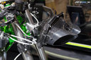 Kawasaki Ninja H2R 2015 - mohutné nasávanie vpredu - Výstava EICA Miláno 4.11.2014