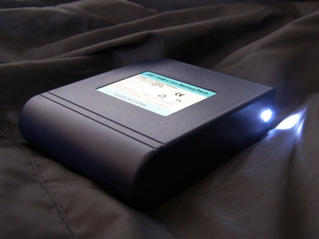 Vysokosvietivá LED dióda na batérii