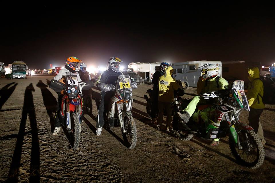 Dakar 2015 - 11. etapa - Ivan Jakeš - na štarte s kamarátkou Laiou (Laia Sanz)