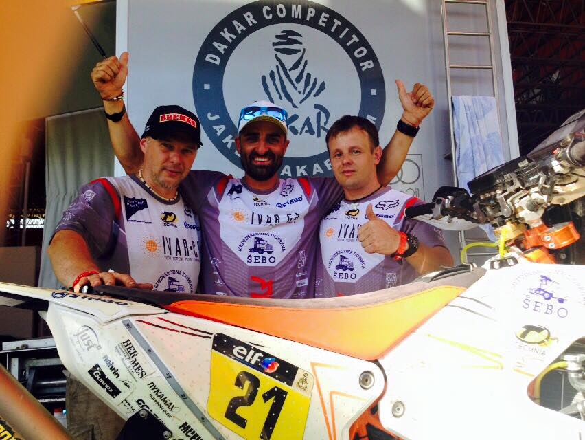 Dakar 2015 - 11. etapa - Ivan Jakeš - And the winner is....  Ivaaaan Jakeeeeeš a jeho parťáci Majo a Jardo