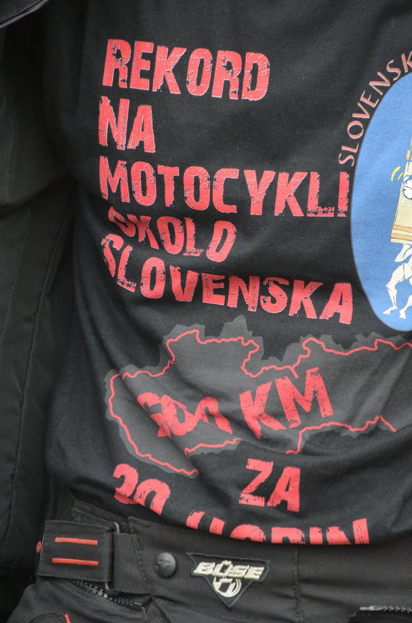 Rekord - Okolo Slovenska na motocykli 2015 - Cieľ