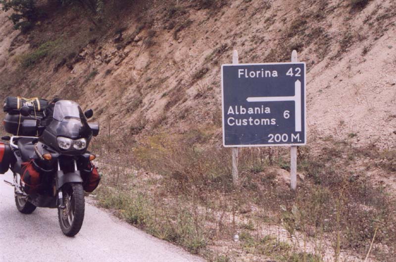Albánske pohraničie.