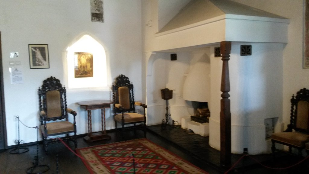 Interiér hradu Bran - kastelánova komnata