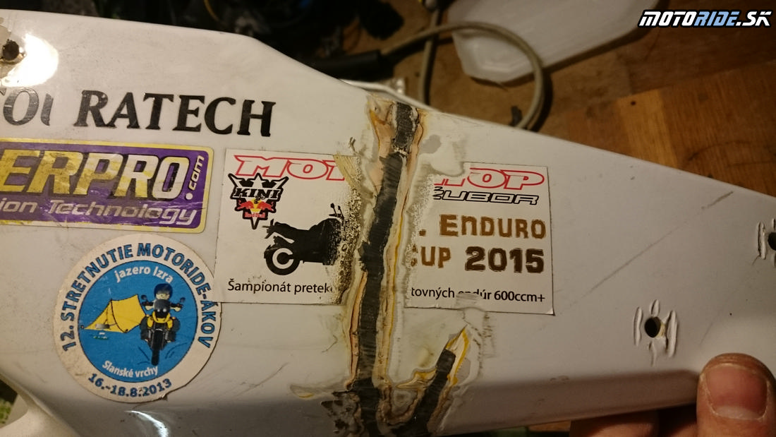 Opravený zobák - škrt cez rozpočet XL Enduro Cupu