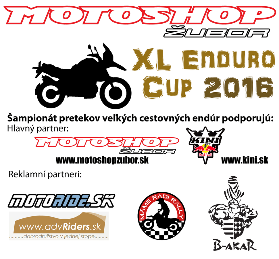 Motoshop Žubor XL Enduro Cup 2016 podporujú
