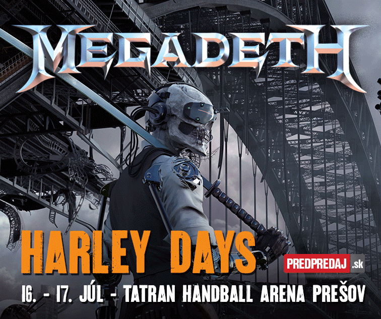 Megadeth vystúpi na Harley Days 2016 v Prešove