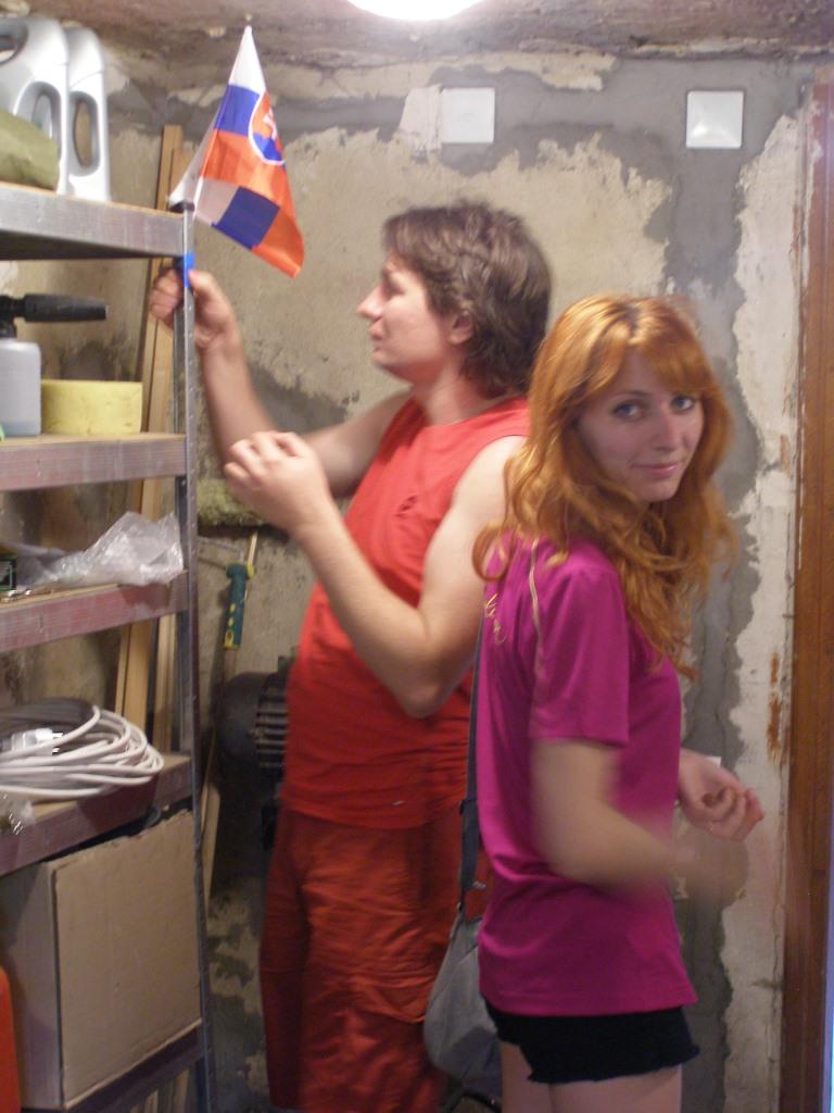 Oleg a Marta...a slovenská zastava na pamiatku..