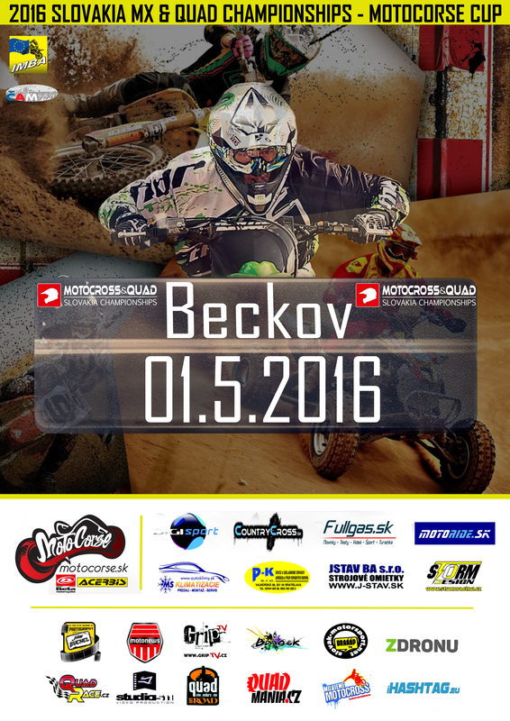 SLOVAKIA MX & QUAD CHAMPIONSHIPS – MOTOCORSE cup 2016 - Beckov