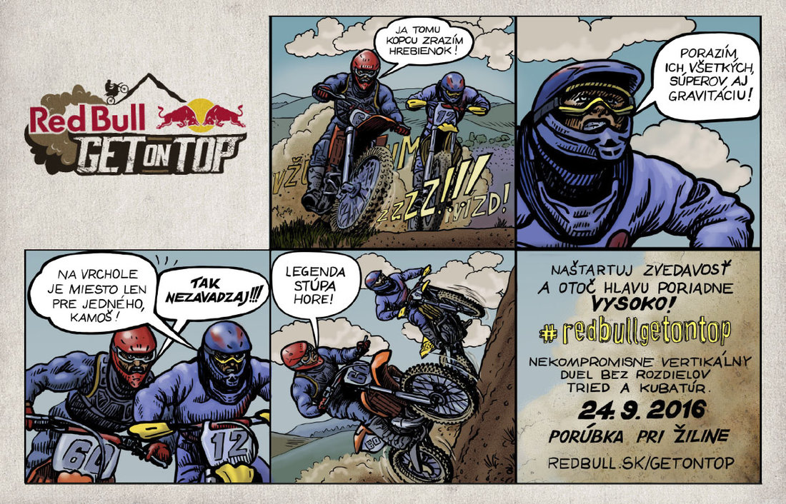 Red Bull Get on Top 2016 komiks