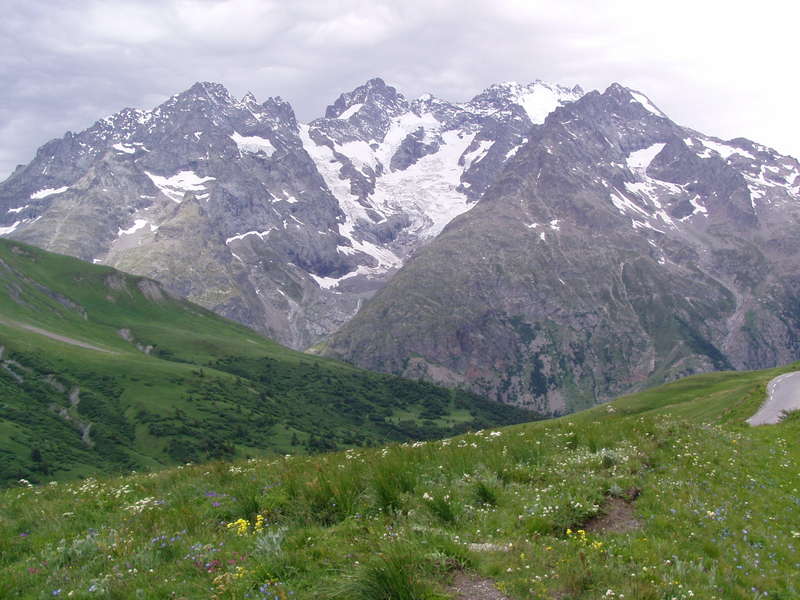 Výhľad z Col du Galibier 2645m