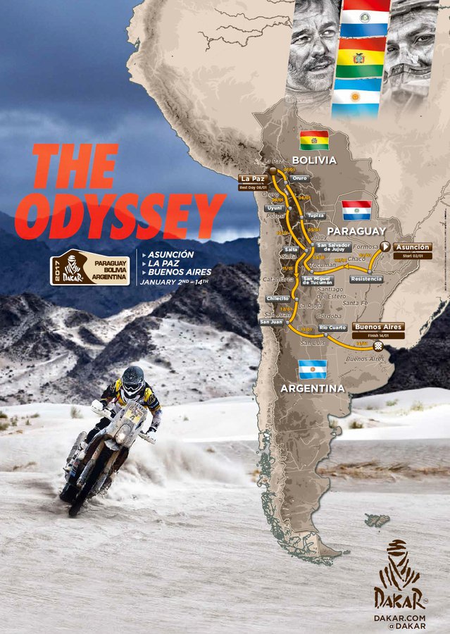 Dakar 2017 - trasa