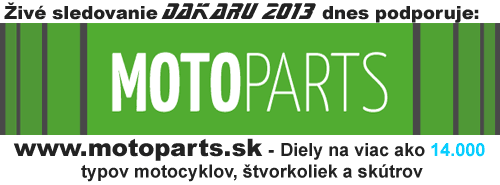 Živé sledovanie DAKARU 2013 dnes podporuje: Motoparts.sk